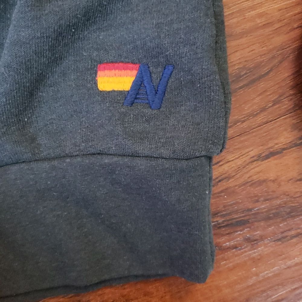 Aviator Nation Gray Lightning Crewneck Size XS Y2K Streetwear Retro Loungewear - Picture 3 of 8